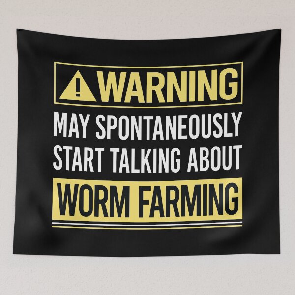 Item preview, Warning About Worm Farming Farmer Vermiculture Vermicompost Vermicomposting designed and sold by WrightTrouble.