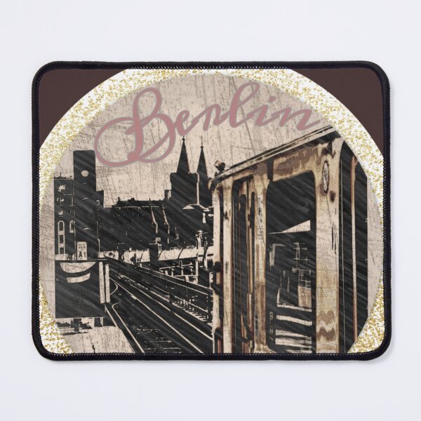 Item preview, BERLIN - photo design - Oberbaumbrücke - S-Bahn - Shabby Silouhette designed and sold by kikidu21.