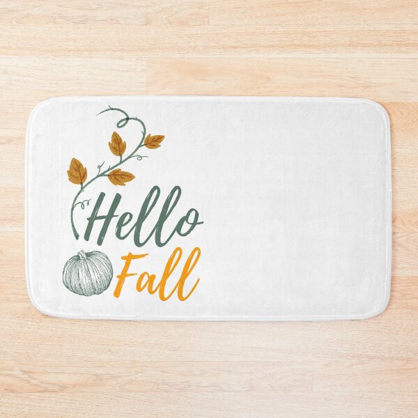 Item preview, Hello Fall - Autumn, Pumpkin, Twig and Leaves designed and sold by MyArt23.