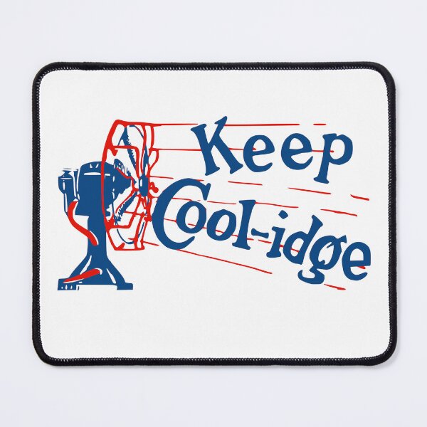 Item preview, US Political History - Keep Cool-idge - Calvin Coolidge Political Campaign Button  US President Re-Election Slogan Twenties History designed and sold by chrisrivait.