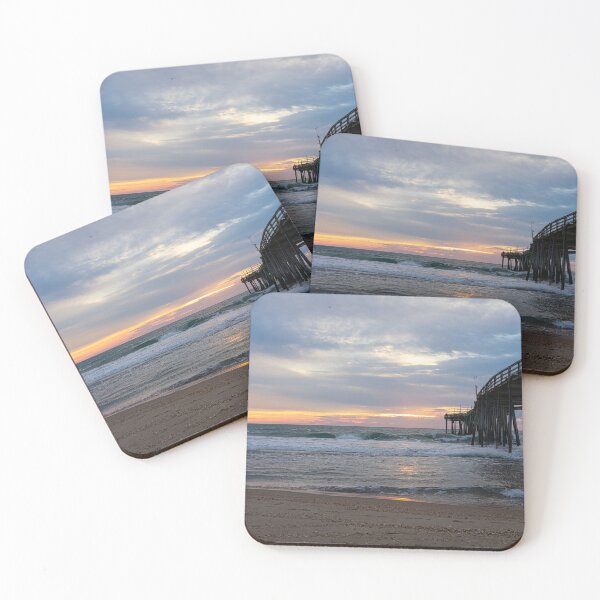 Item preview, Sunrise at Wooden Fishing Pier designed and sold by ShorelineImages.