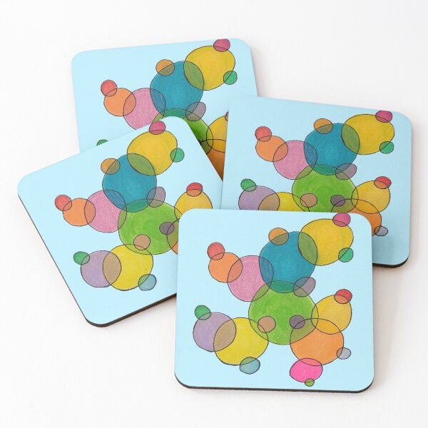 Item preview, Overlapping Circles Abstract designed and sold by LuvbuzzArt.