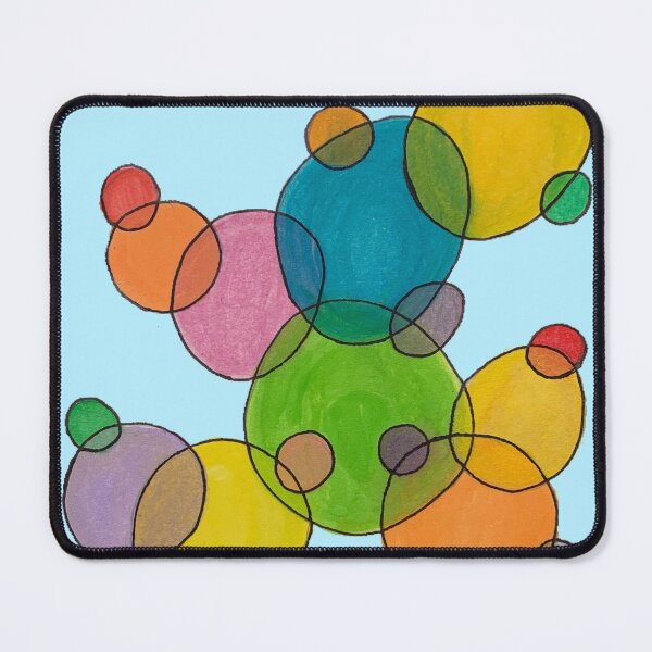 Item preview, Overlapping Circles Abstract designed and sold by LuvbuzzArt.