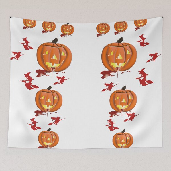 Item preview, A rain of pumpkins and witches for Halloween designed and sold by Nanar1984.
