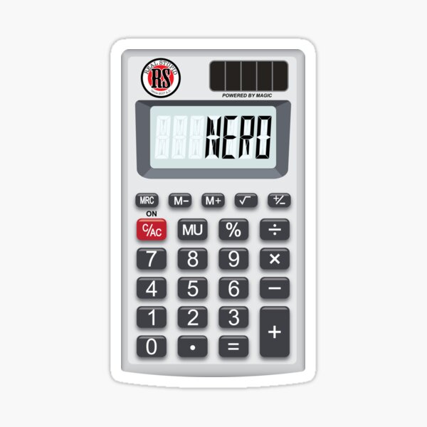 Item preview, NERD Calculator designed and sold by Real-Stupid-Ts.