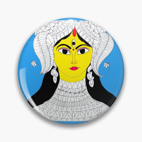 Item preview, Maa Durga Puja face art special  designed and sold by Darkies-store.