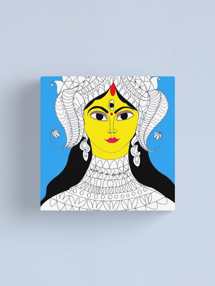 TARGET PUBLICATIONS Wooden Black and White Frame Maa Durga Mandala Art  Drawing Symbol of Strength and Protection for Office, Home - 13 x 9.5 in :  Amazon.sg: Home