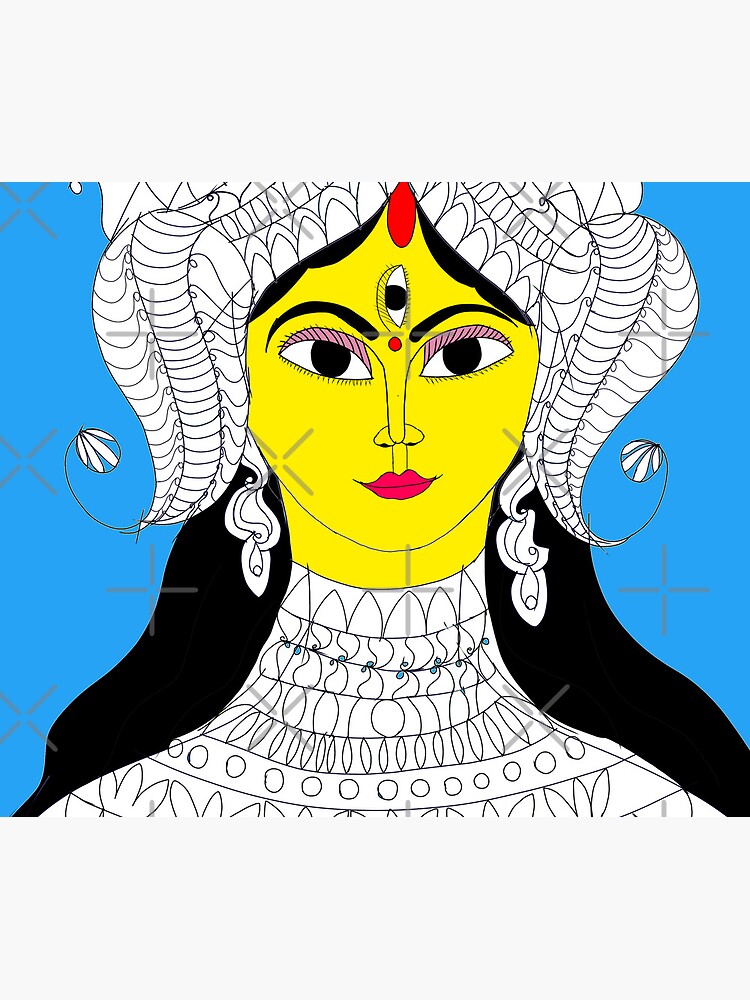 Durga Maa Face, Navratri, Durga Puja, Maa Durga PNG and Vector with  Transparent Background for Free Download