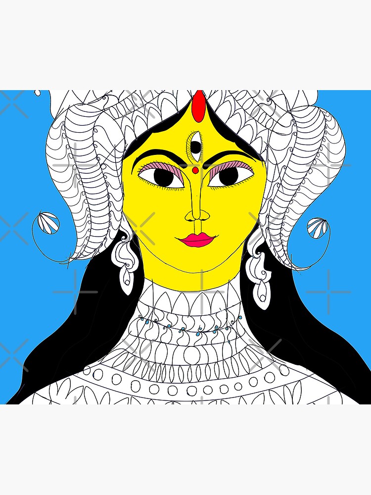 Learn How to Draw Durga Maa (Hinduism) Step by Step : Drawing Tutorials |  Durga painting, Mandala design art, Durga