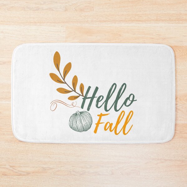 Item preview, Hello Fall - Autumn, Pumpkin, Twig and Leaves designed and sold by MyArt23.