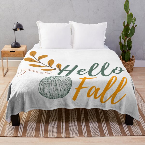 Item preview, Hello Fall - Autumn, Pumpkin, Twig and Leaves designed and sold by MyArt23.