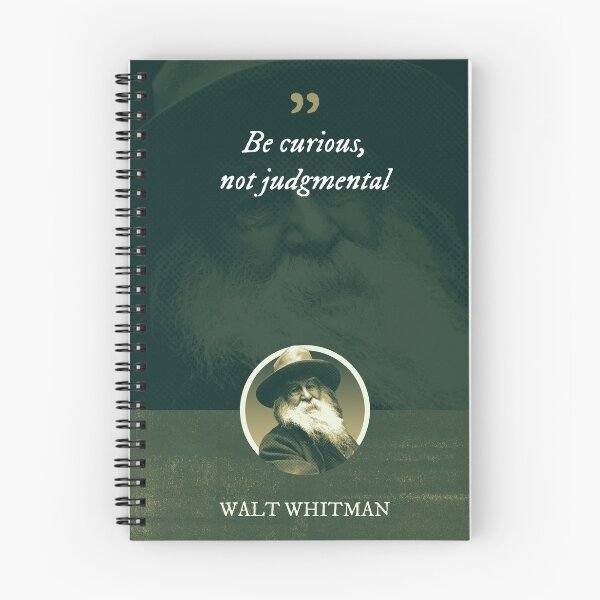 Item preview, Walt Whitman - Be curious, not judgmental designed and sold by Syahrasi.