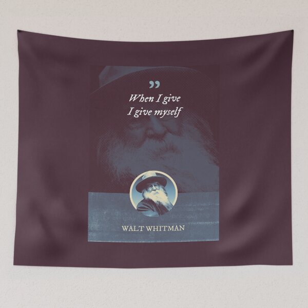 Item preview, Walt Whitman - When I give I give myself designed and sold by Syahrasi.
