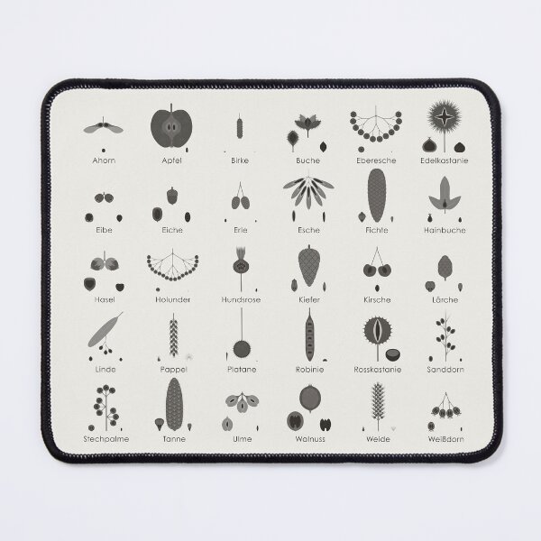 Item preview, Native Tree Fruits, Nuts and Cones Chart / Infographic (German) designed and sold by Iris Luckhaus.