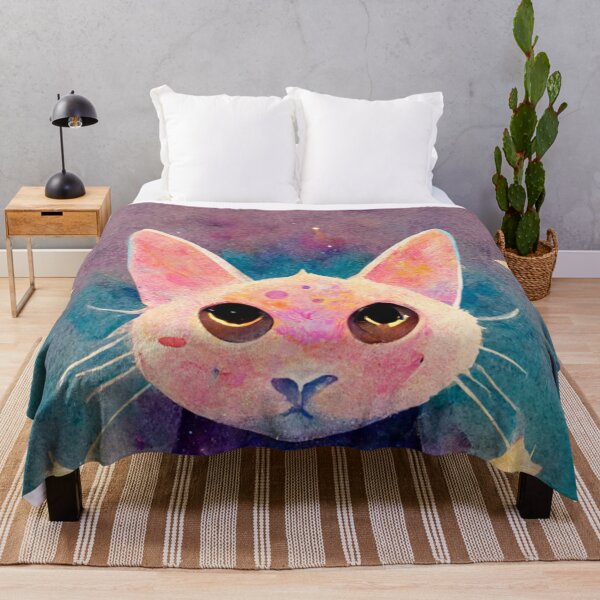 Item preview, Cartoon Cat, Cute Kitty Watercolor Painting designed and sold by Pet Shelter.
