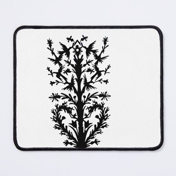 Item preview, Fairytale Germany birds flowers heart paper cut silhouette black designed and sold by G-M-Designs.