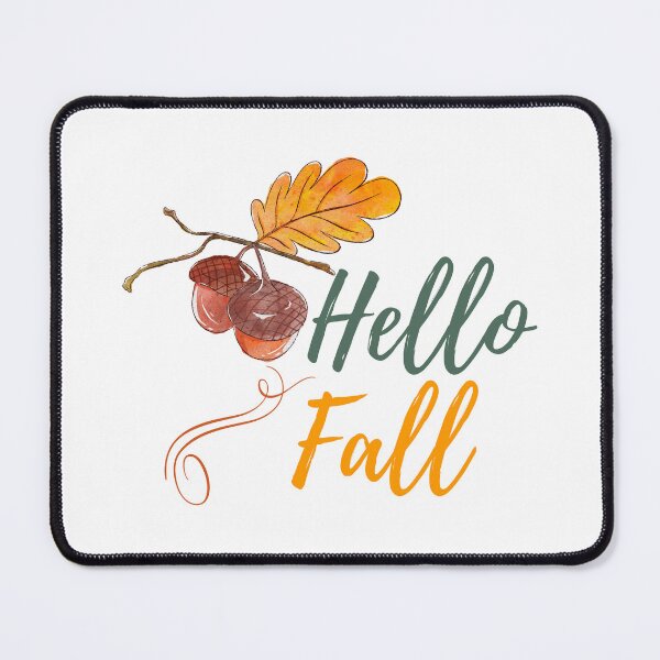 Item preview, Hello Fall - Autumn, Pumpkin, Twig and Leaves designed and sold by MyArt23.