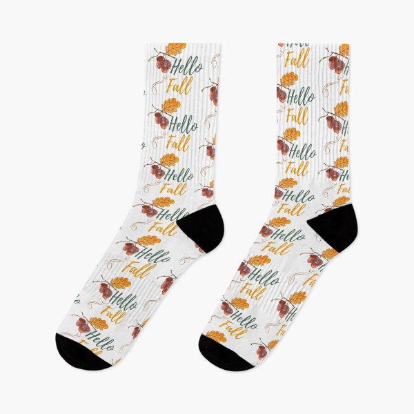 Item preview, Hello Fall - Autumn, Pumpkin, Twig and Leaves designed and sold by MyArt23.