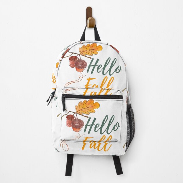Item preview, Hello Fall - Autumn, Pumpkin, Twig and Leaves designed and sold by MyArt23.