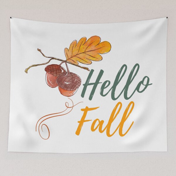 Item preview, Hola otoño: otoño, calabaza, ramitas y hojas. designed and sold by MyArt23.