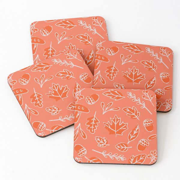 Item preview, Autumn Imagery Doodle Pattern (Papaya) designed and sold by Geo De la Cruz.