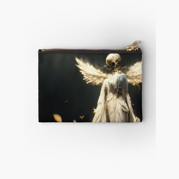 Item preview, Gold Angel in falling leaves designed and sold by SadStation.