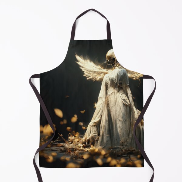 Item preview, Gold Angel in falling leaves designed and sold by SadStation.