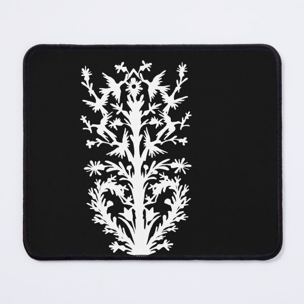 Item preview, Fairytale Germany birds flowers heart paper cut silhouette white designed and sold by G-M-Designs.
