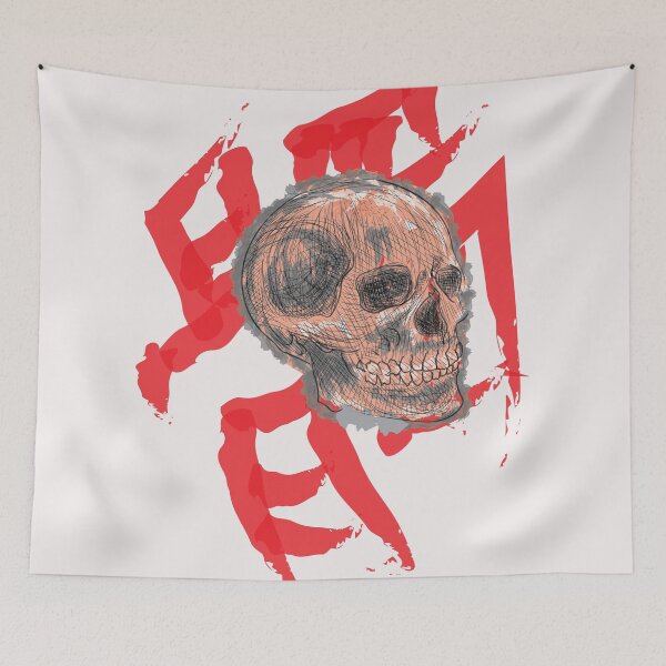 Item preview, Skull Art In Kanji designed and sold by MarioMall01.