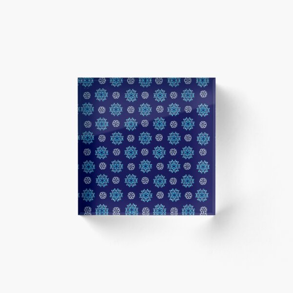 Item preview, Copos de nieve azul oscuro designed and sold by ScaleDesigns.