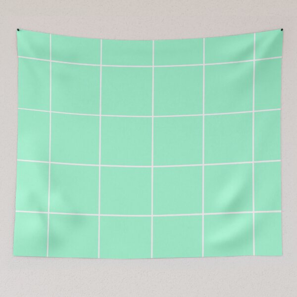 Item preview, Mint Pastel Grid designed and sold by Artamoungothers.