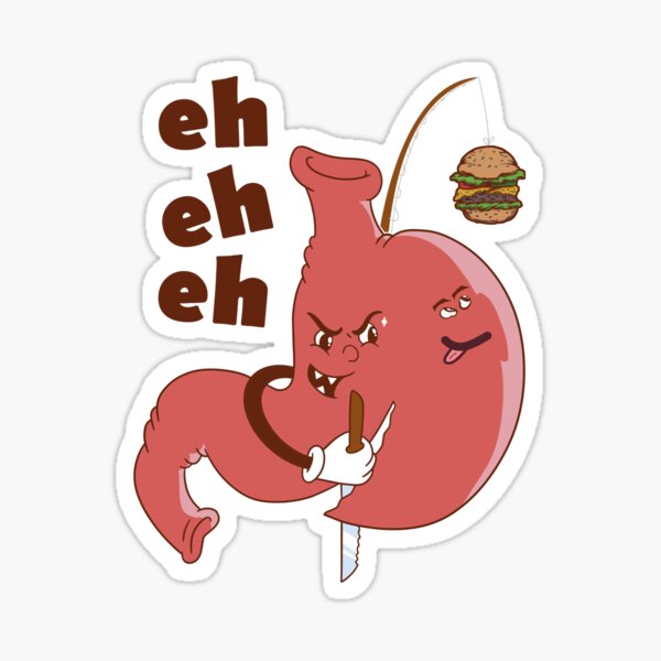 "Gastric Sleeve Funny Cartoon Bariatric Surgery" Sticker for Sale by MrEddie10 Redbubble