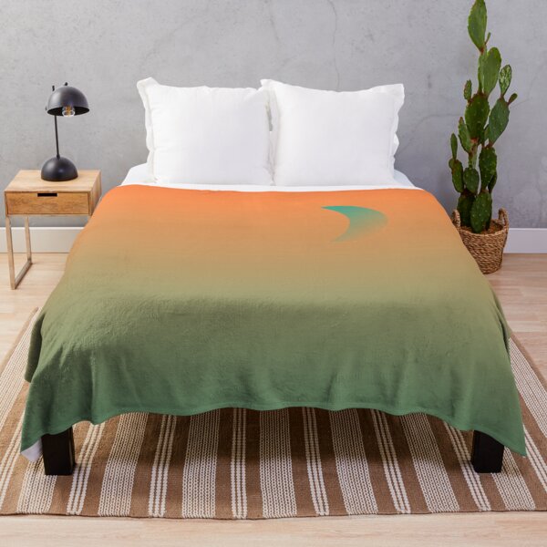 Item preview, Turquoise/Orange Gradient Crescent Moon in Sky designed and sold by ShaunSandhu.