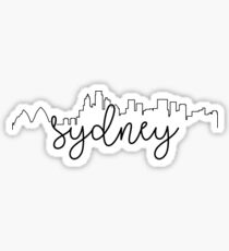 cityscape outline - sydney Sticker