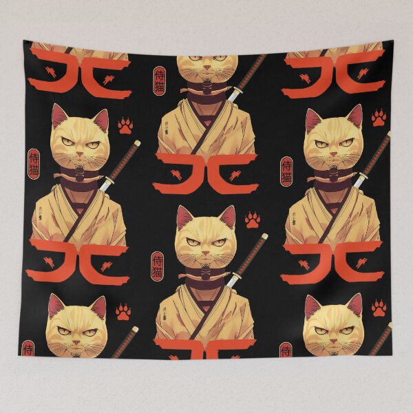 Item preview, Samurai Cat 8 designed and sold by TheSamuraiCat.