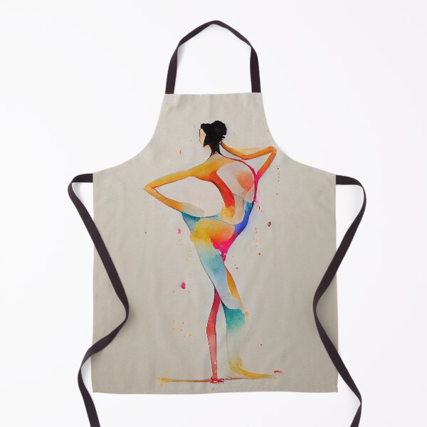 Item preview, Watercolor dance and yoga illustration designed and sold by artofbelletz.