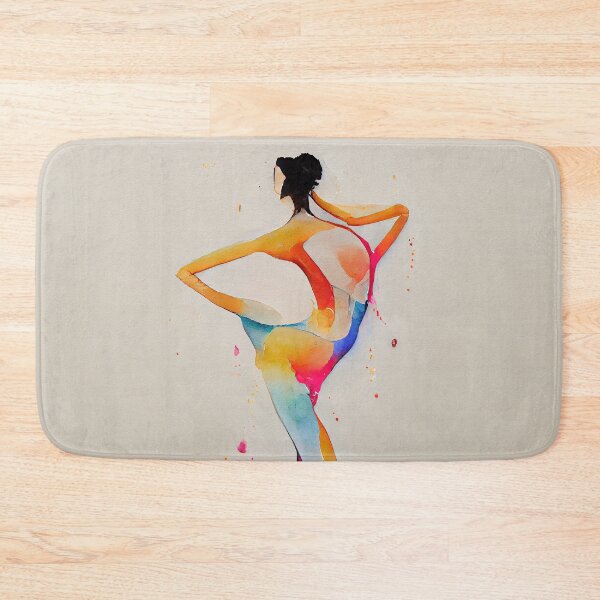 Artikelvorschau, Watercolor dance and yoga illustration entworfen und verkauft von artofbelletz.