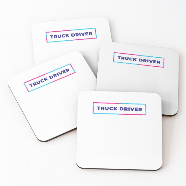Item preview, Truck Driver retro colorful frame designed and sold by SVPOD.