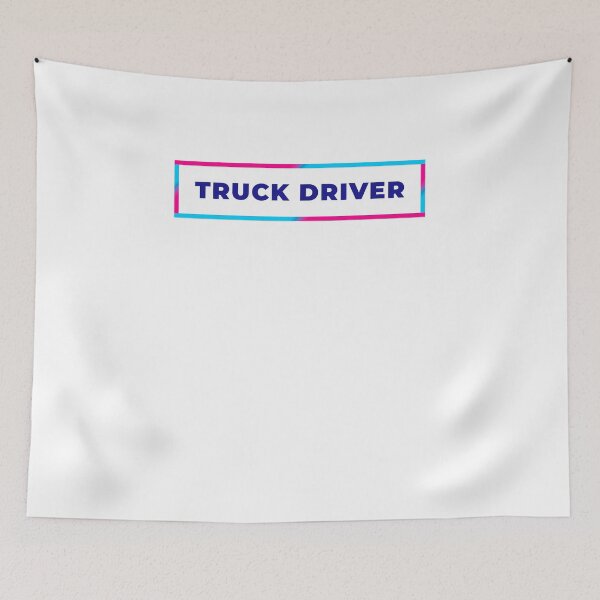 Item preview, Truck Driver retro colorful frame designed and sold by SVPOD.