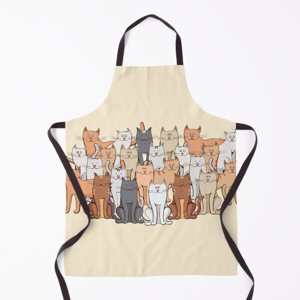 Item preview, A large crowd of cute cats designed and sold by ketkidesign.