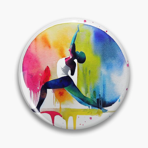 Item preview, Watercolor dance and yoga illustration designed and sold by artofbelletz.