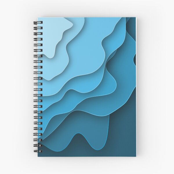 Artikelvorschau, Hintergrund aus geschnittenen 3D-blauen Papierschichten entworfen und verkauft von ketkidesign.