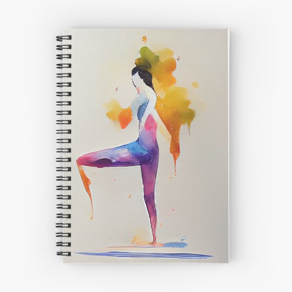 Item preview, Watercolor dance and yoga illustration designed and sold by artofbelletz.