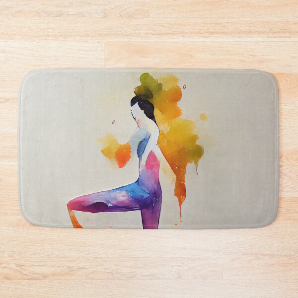 Artikelvorschau, Watercolor dance and yoga illustration entworfen und verkauft von artofbelletz.