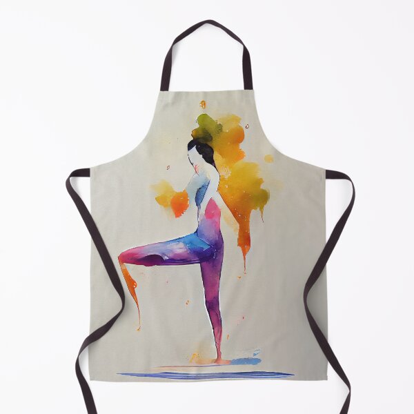 Item preview, Watercolor dance and yoga illustration designed and sold by artofbelletz.