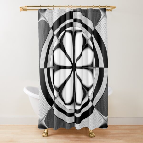 Petals in a Smokey Haze Shower Curtain