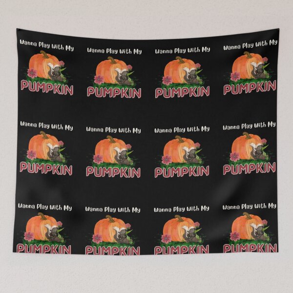Item preview, Wanna Play With My Pumpkin (Skunk and Pumpkin) designed and sold by SimplyMe-Plus.