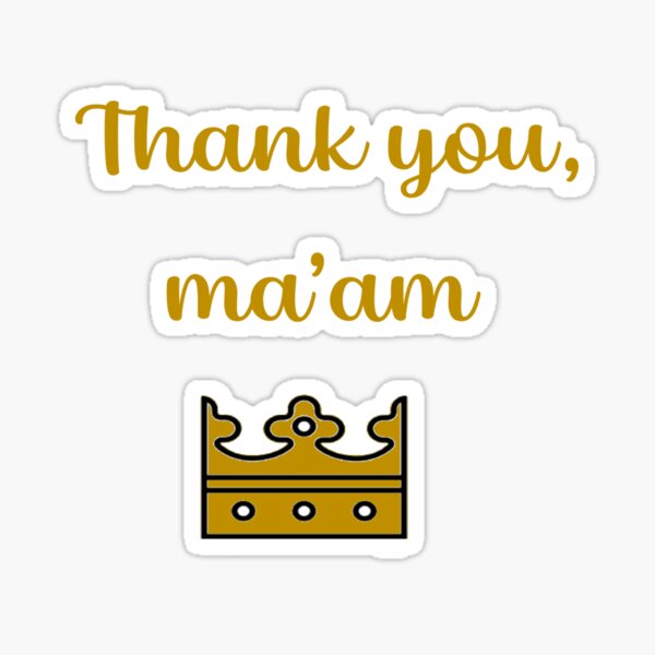 Queen Elizabeth Ii Tribute Tshirt Thank You Maam Sticker For Sale By Zazing Redbubble 6819