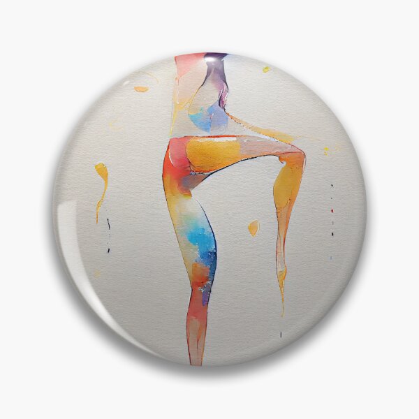 Item preview, Watercolor dance and yoga illustration designed and sold by artofbelletz.