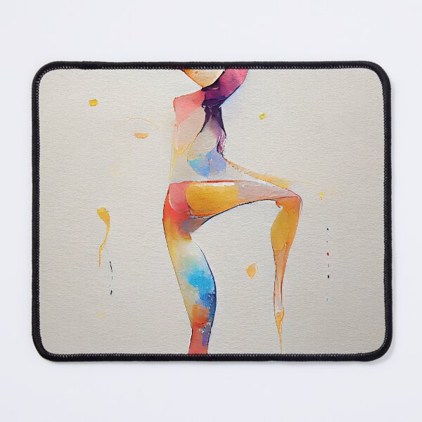 Item preview, Watercolor dance and yoga illustration designed and sold by artofbelletz.